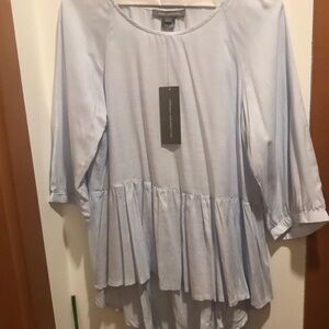 French Connection Peplum Hem Blouse